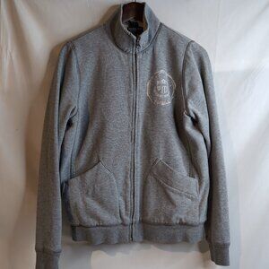 Polo Ralph Lauren Women's Light Grey Sweater Zip Up w/ Fur Lining, Size …